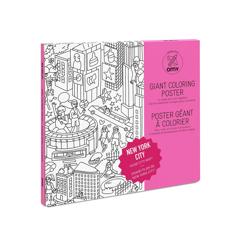 New York Folded Coloring Posters, Shop Sweet Lulu