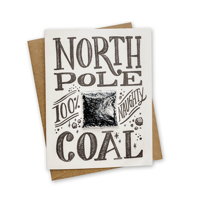 North Pole Coal Snow Card, Shop Sweet Lulu