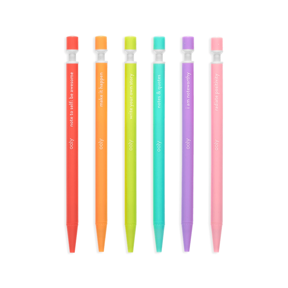 Noted! Graphite Mechanical Pencils - Set of 6, Shop Sweet Lulu
