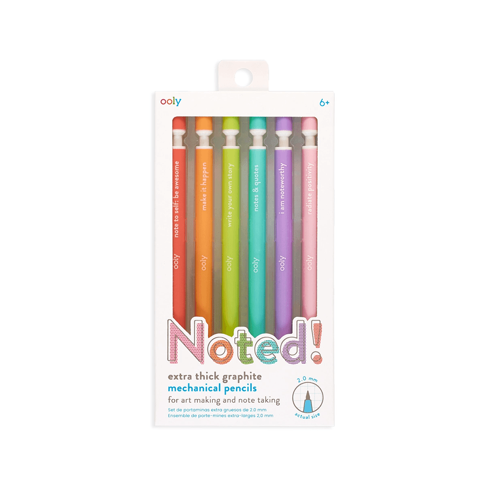 Noted! Graphite Mechanical Pencils - Set of 6, Shop Sweet Lulu