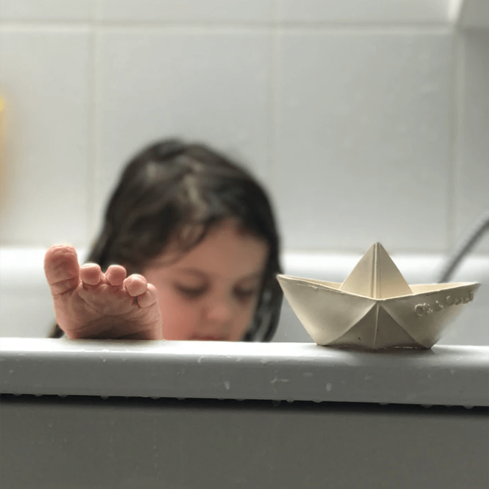 Origami Boat Bath Toy - White, Shop Sweet Lulu