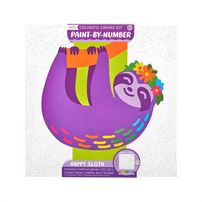 Paint by Number Kit - Happy Sloth, Shop Sweet Lulu
