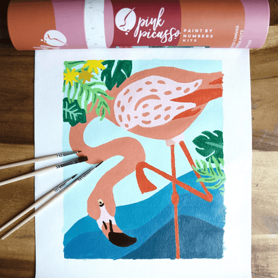 Paint by Numbers Kit - Flamingo, Shop Sweet Lulu