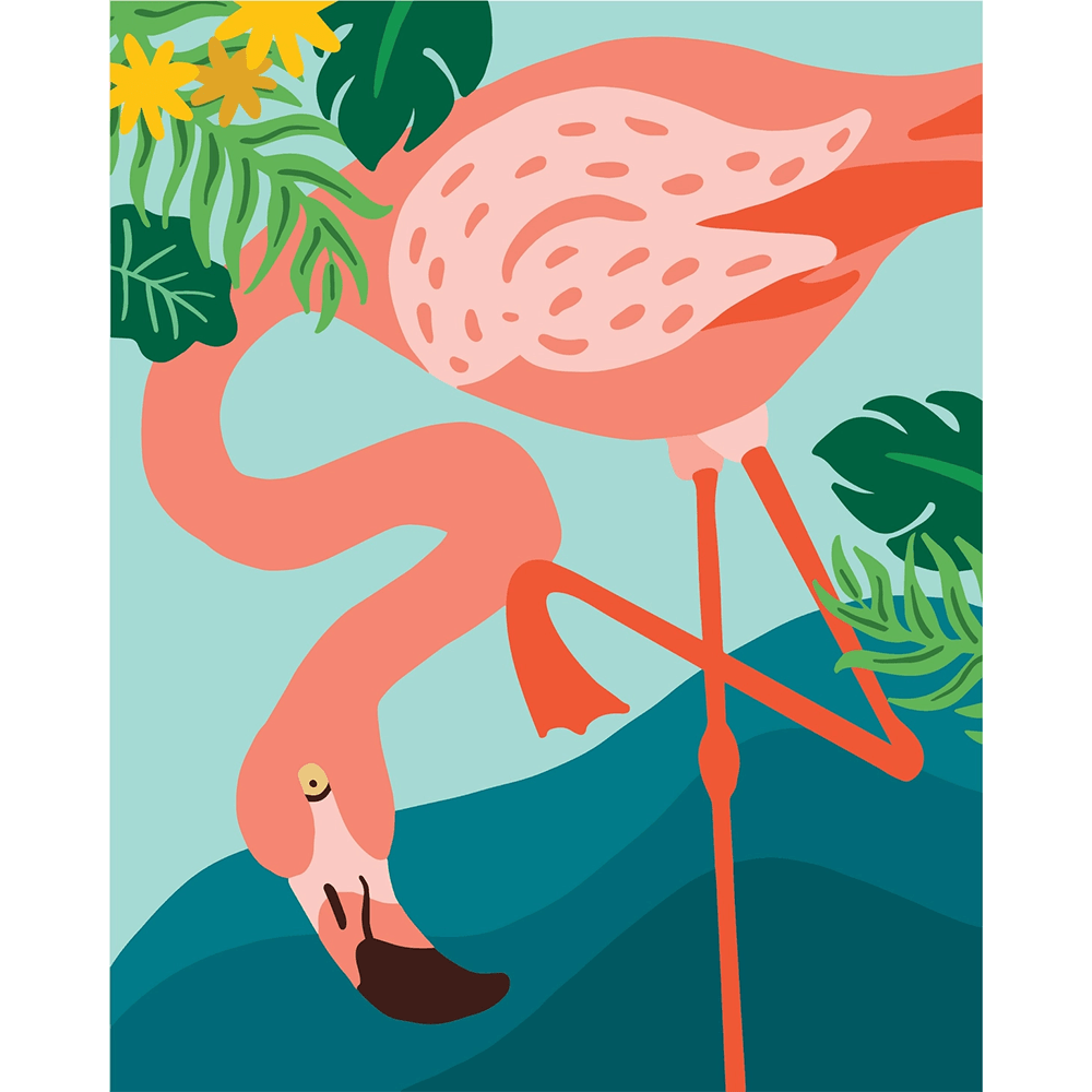 Paint by Numbers Kit - Flamingo, Shop Sweet Lulu