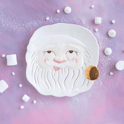 Papa Noel Cookie Platter - Cream, Shop Sweet Lulu