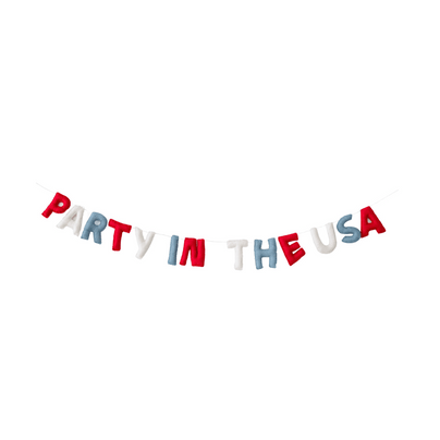 Party in the USA Wool Felt Garland, Shop Sweet Lulu
