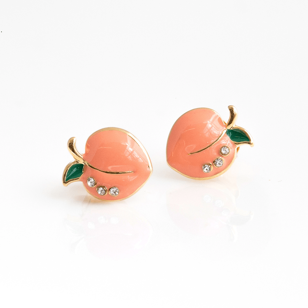 Peach Stud Earrings, Shop Sweet Lulu