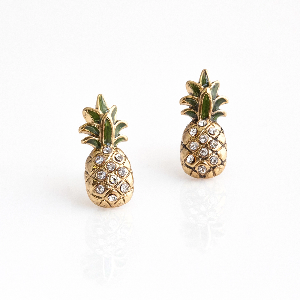 Pineapple Stud Earrings, Shop Sweet Lulu