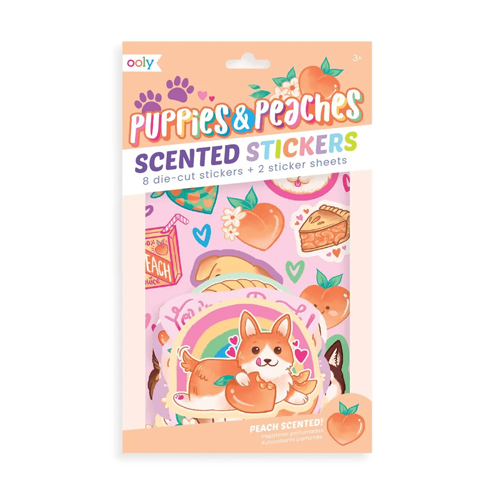 Puppies and Peaches Scented Stickers, Shop Sweet Lulu