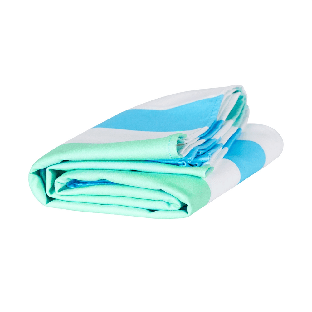 Quick Dry Beach Towel - Blue/Mint, Shop Sweet Lulu