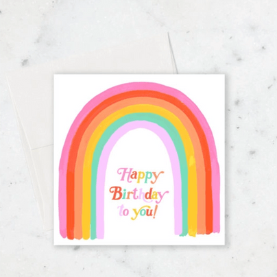 Rainbow Birthday Card, Shop Sweet Lulu