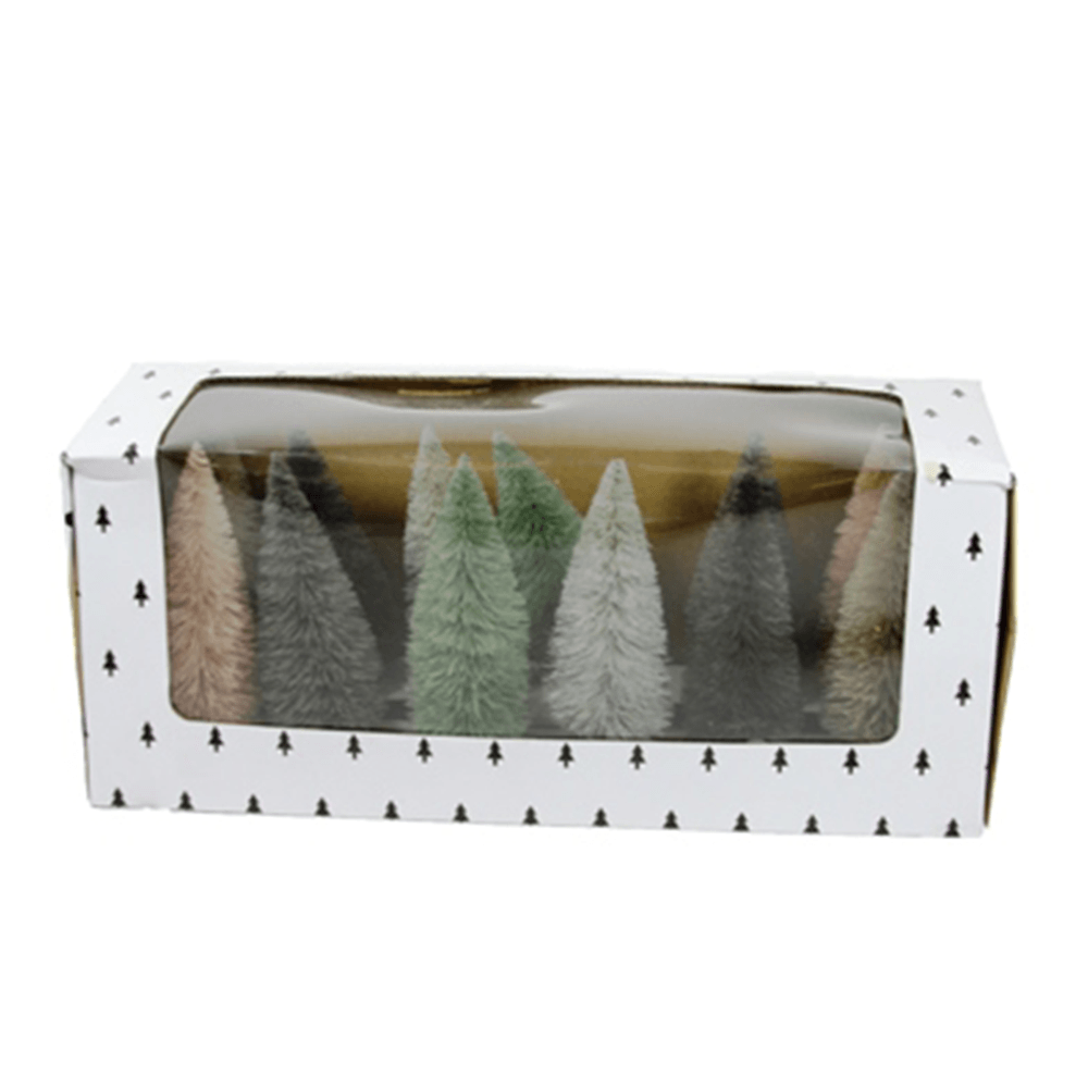 Rainbow Bottle Brush Trees, Set of 12 - Grey, Shop Sweet Lulu