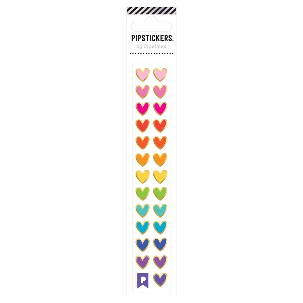 Rainbow Heart Minis Stickers, Shop Sweet Lulu