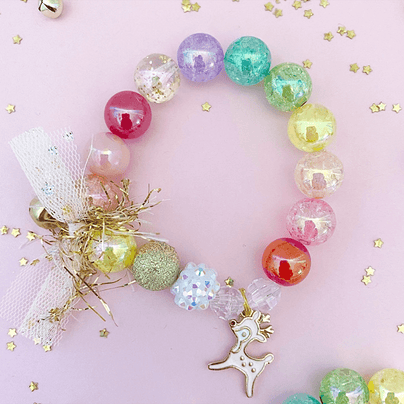 Rainbow Reindeer Charm Bracelet - 3 Size Options, Shop Sweet Lulu