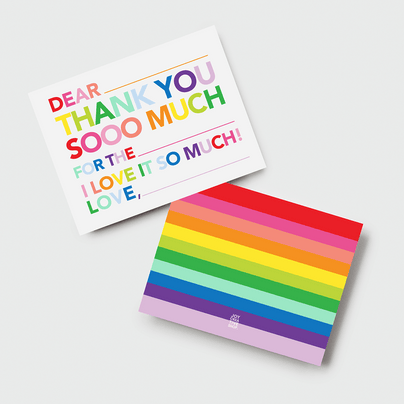 Rainbow Thank You Note Set, Shop Sweet Lulu