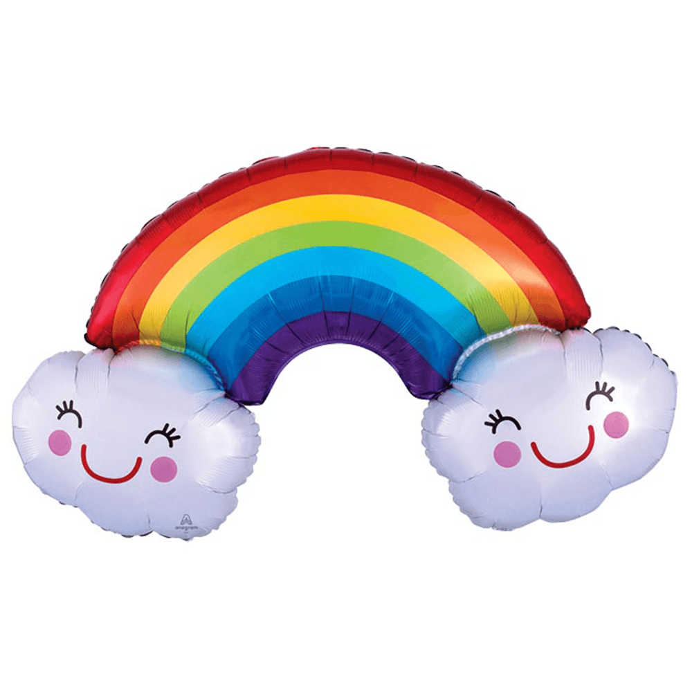 Rainbow with Clouds Foil Balloon, Shop Sweet Lulu