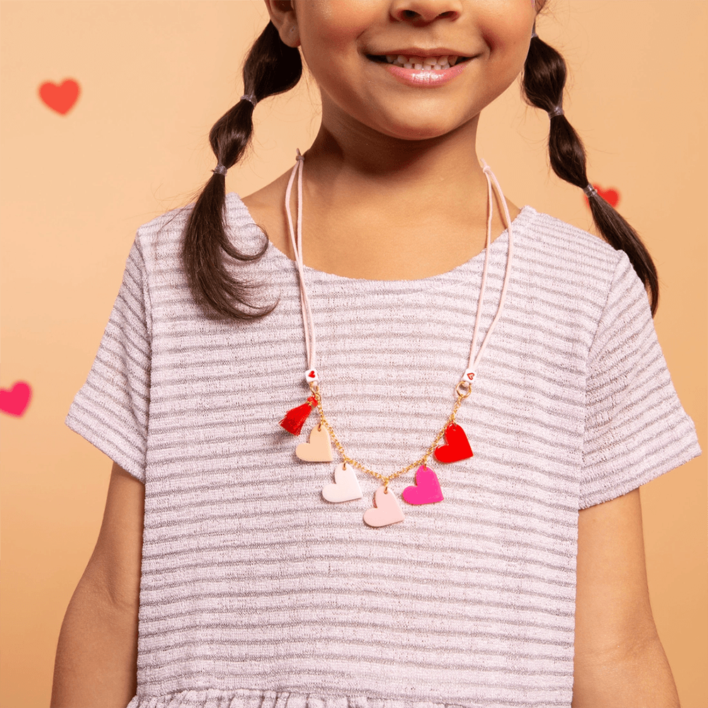 Red & Pink Ombre Hearts Necklace, Shop Sweet Lulu