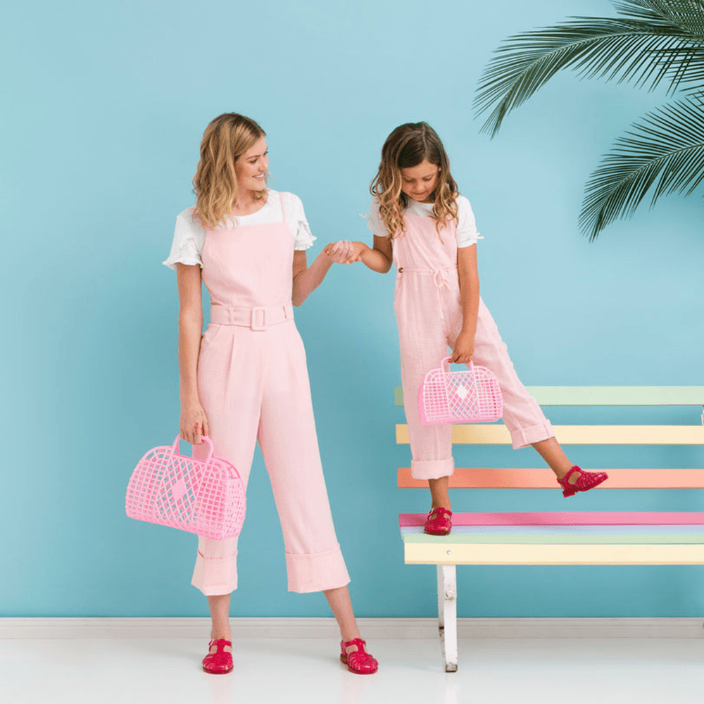 Retro Basket Jelly Bag, Bubble Gum Pink, Shop Sweet Lulu