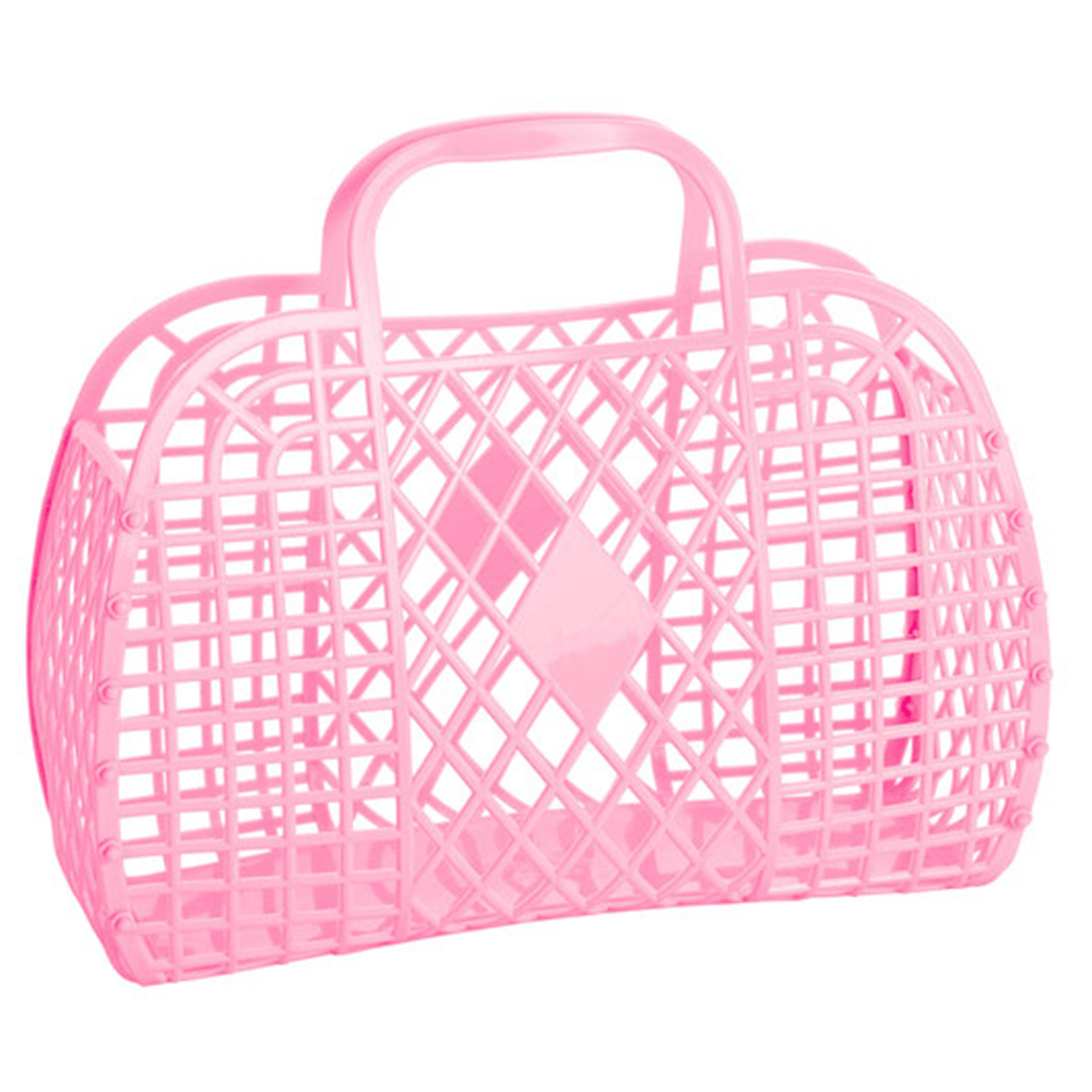 Retro Basket Jelly Bag, Bubble Gum Pink, Shop Sweet Lulu