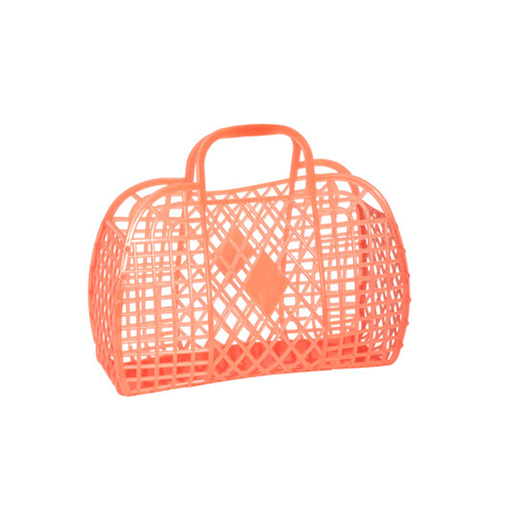 Retro Basket Jelly Bag, Neon Orange, Shop Sweet Lulu