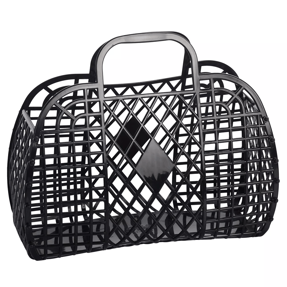 Retro Basket Jelly Bag, Black - 2 Sizes, Shop Sweet Lulu