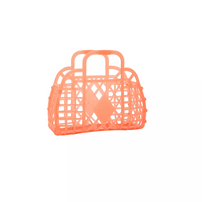 Retro Basket Jelly Bag, Mini - Neon Orange, Shop Sweet Lulu