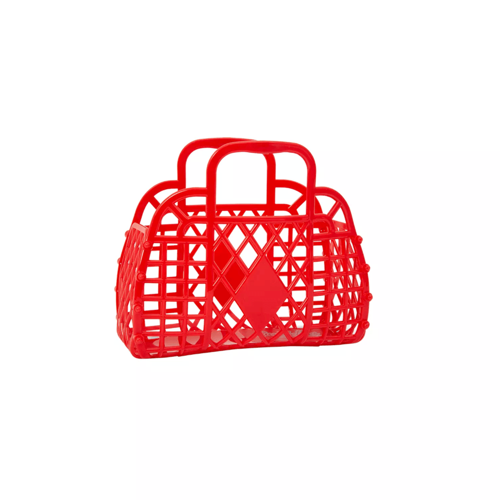 Mini Retro Basket Jelly Bag - Red, Shop Sweet Lulu