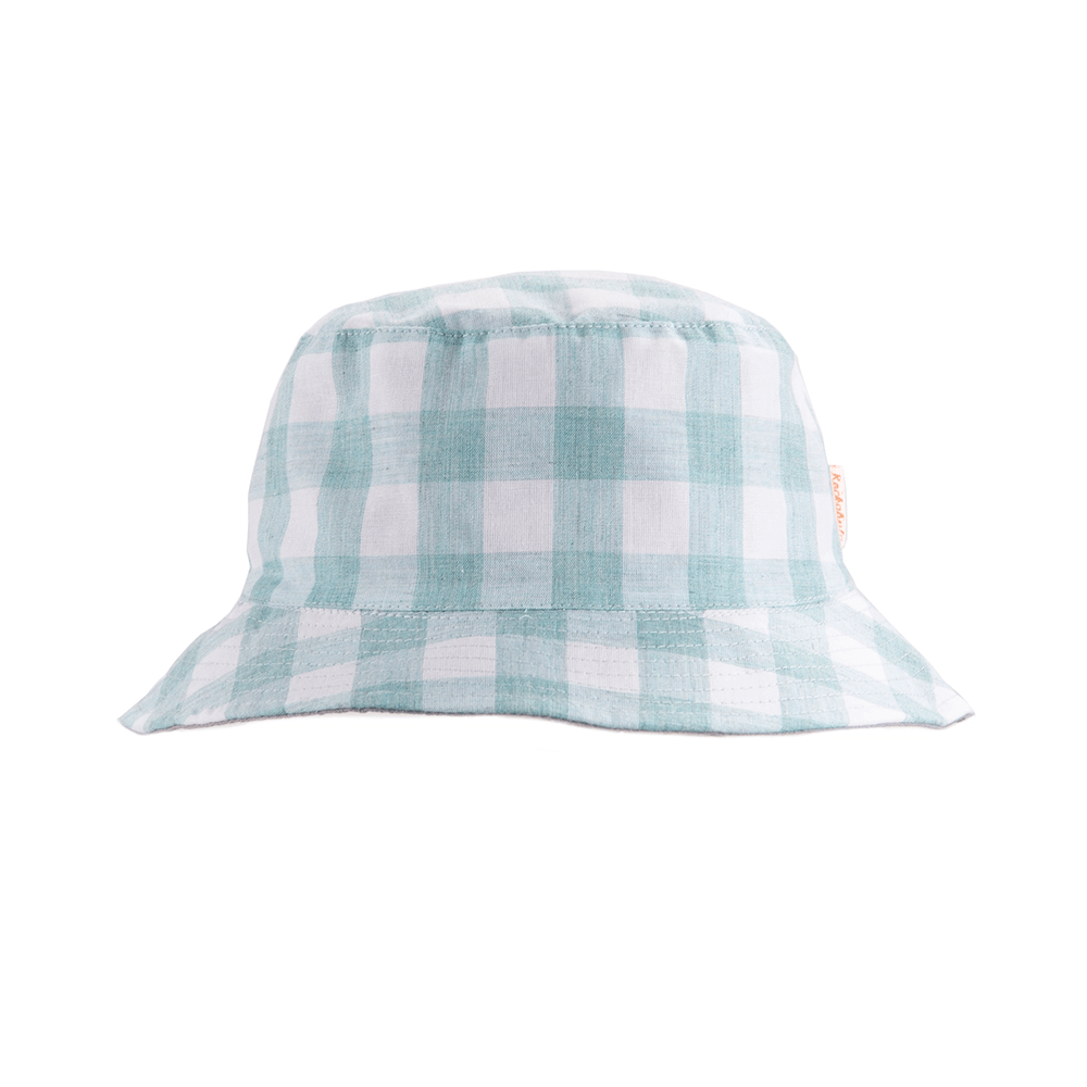 Retro Check Sun Hat, Blue - 2 Size Options, Shop Sweet Lulu