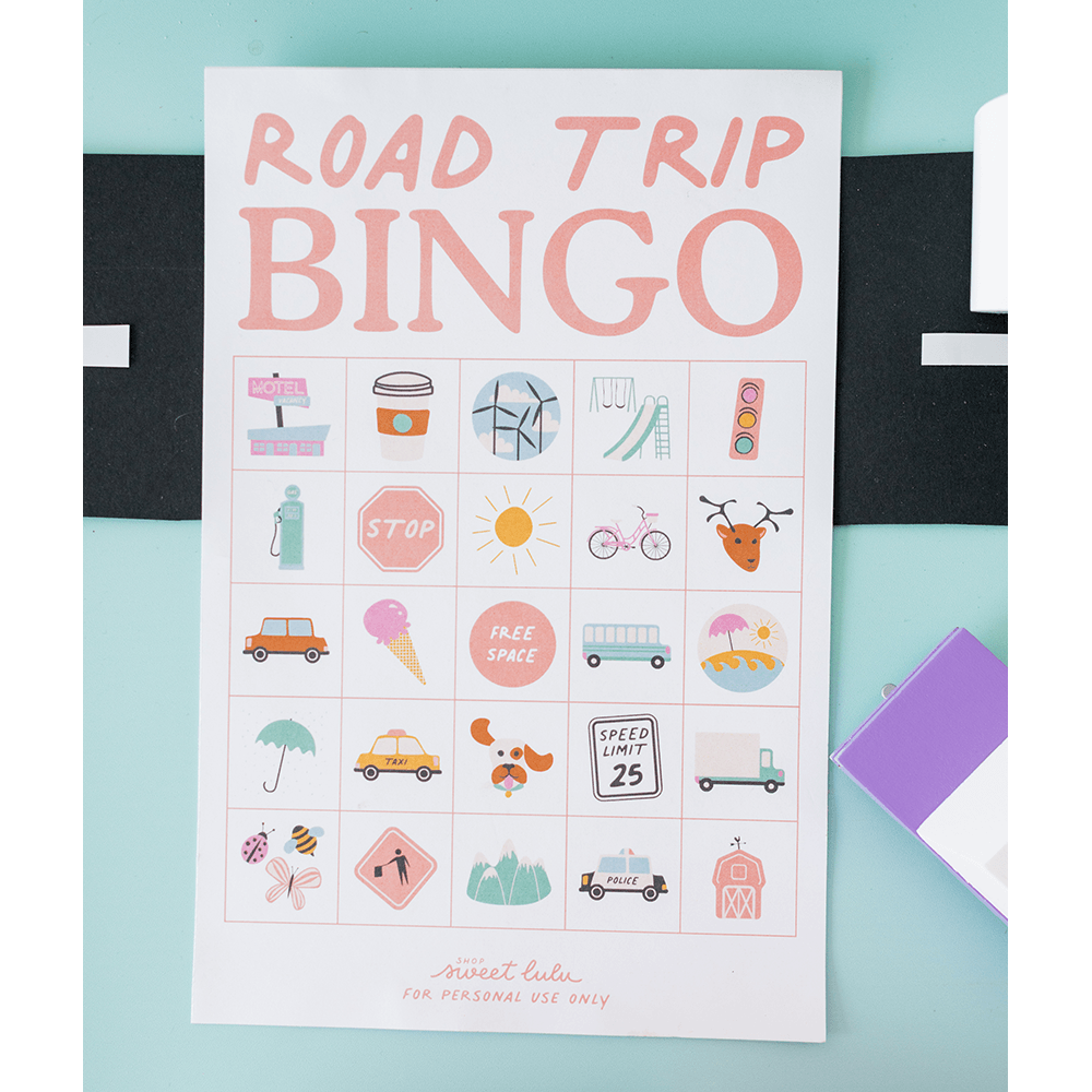 Road Trip Bingo - Free Printable, Shop Sweet Lulu