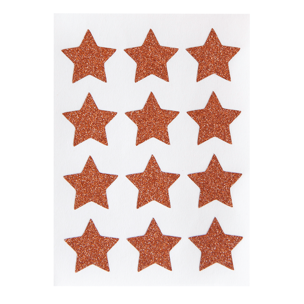 Rose Gold Glitter Star Sticker Set, Shop Sweet Lulu