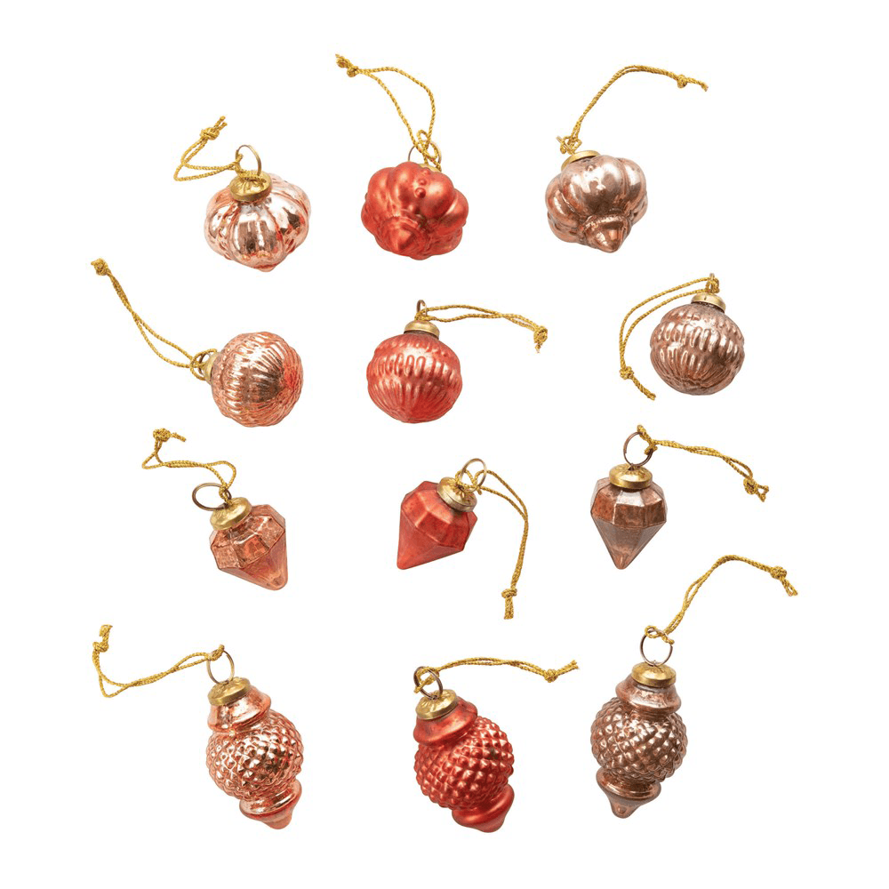 Round Glass Ornaments - Set of 12, Shop Sweet Lulu