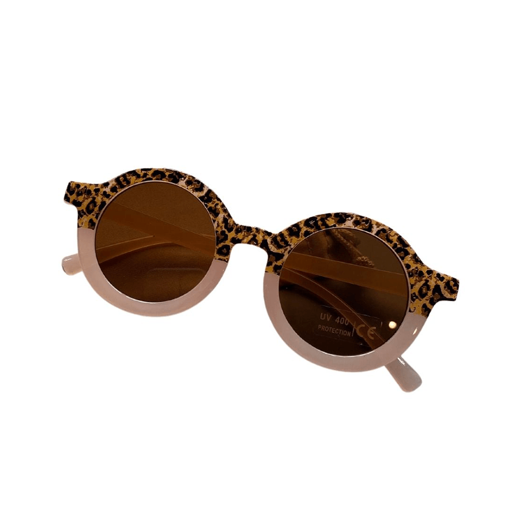 Round Leopard Sunglasses - Beige, Shop Sweet Lulu