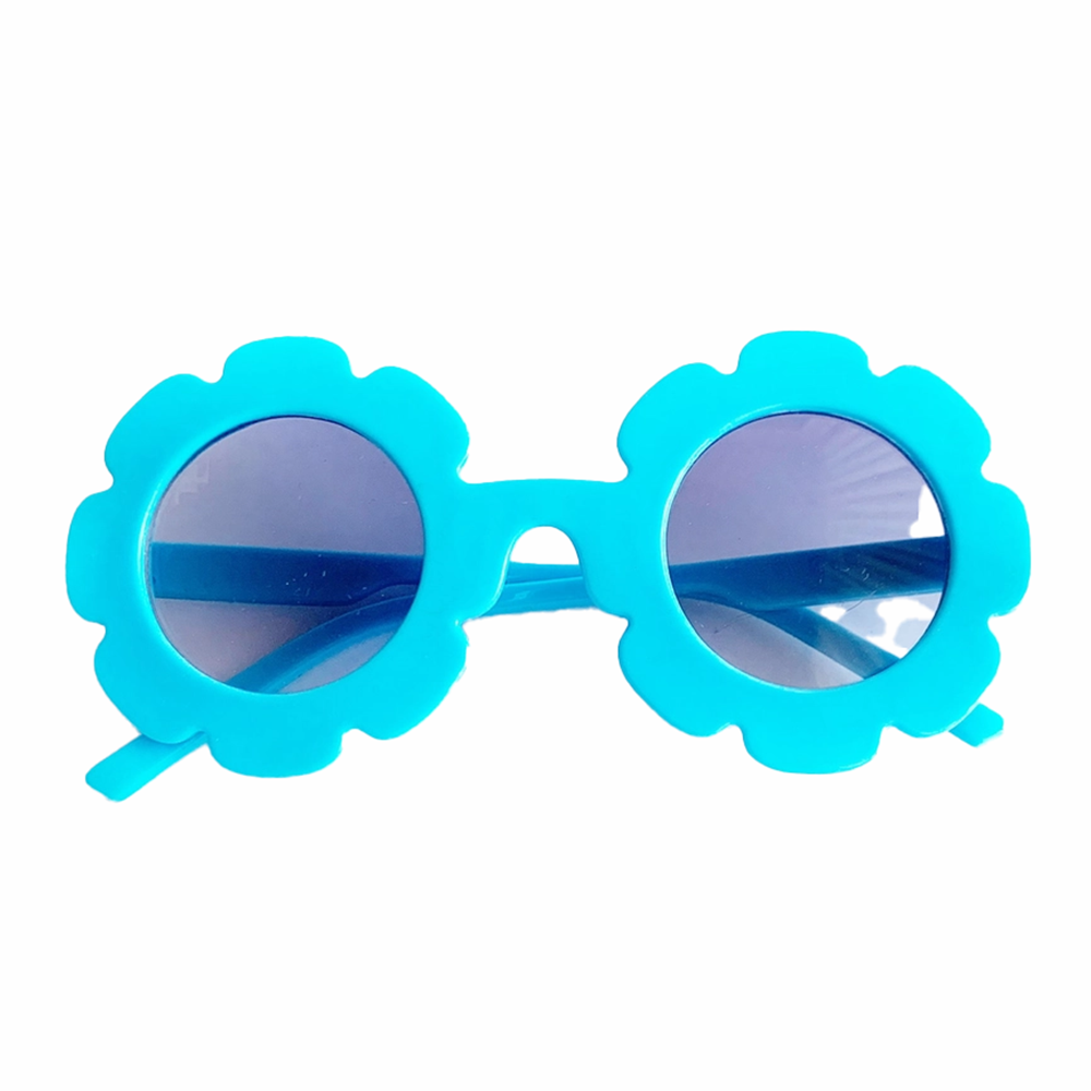 Round Wild Flower Sunnies - Turquoise, Shop Sweet Lulu