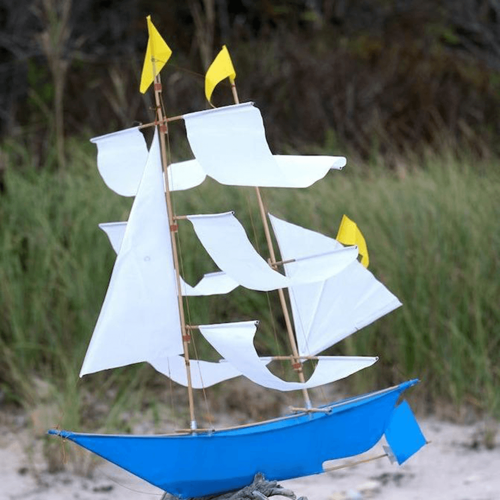 Sailing Ship Kite - Azure & Yellow, Shop Sweet Lulu