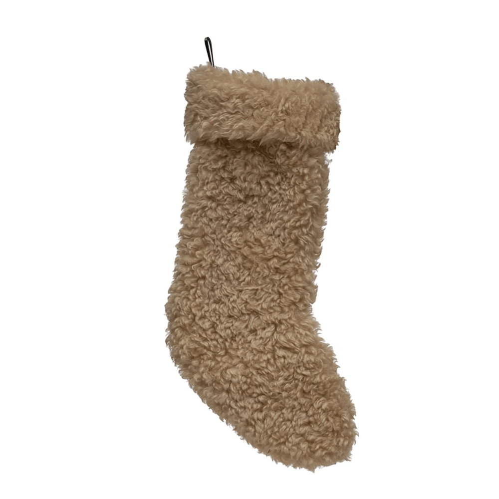 Sherpa Stocking - Tan, Shop Sweet Lulu