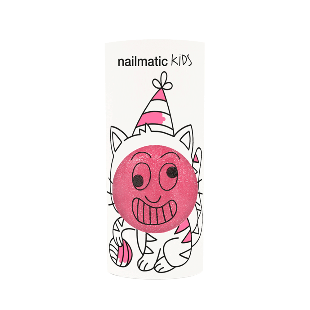 Glitter Water-based Nail Polish - Kitty Candy Pink, Shop Sweet Lulu