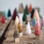 Sisal Bottle Brush Trees, Multi Color - Boxed Set of 12, Shop Sweet Lulu