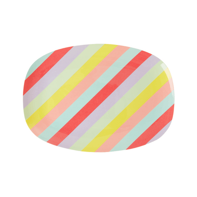 Small Rectangular Plate - Summer Stripes, Shop Sweet Lulu