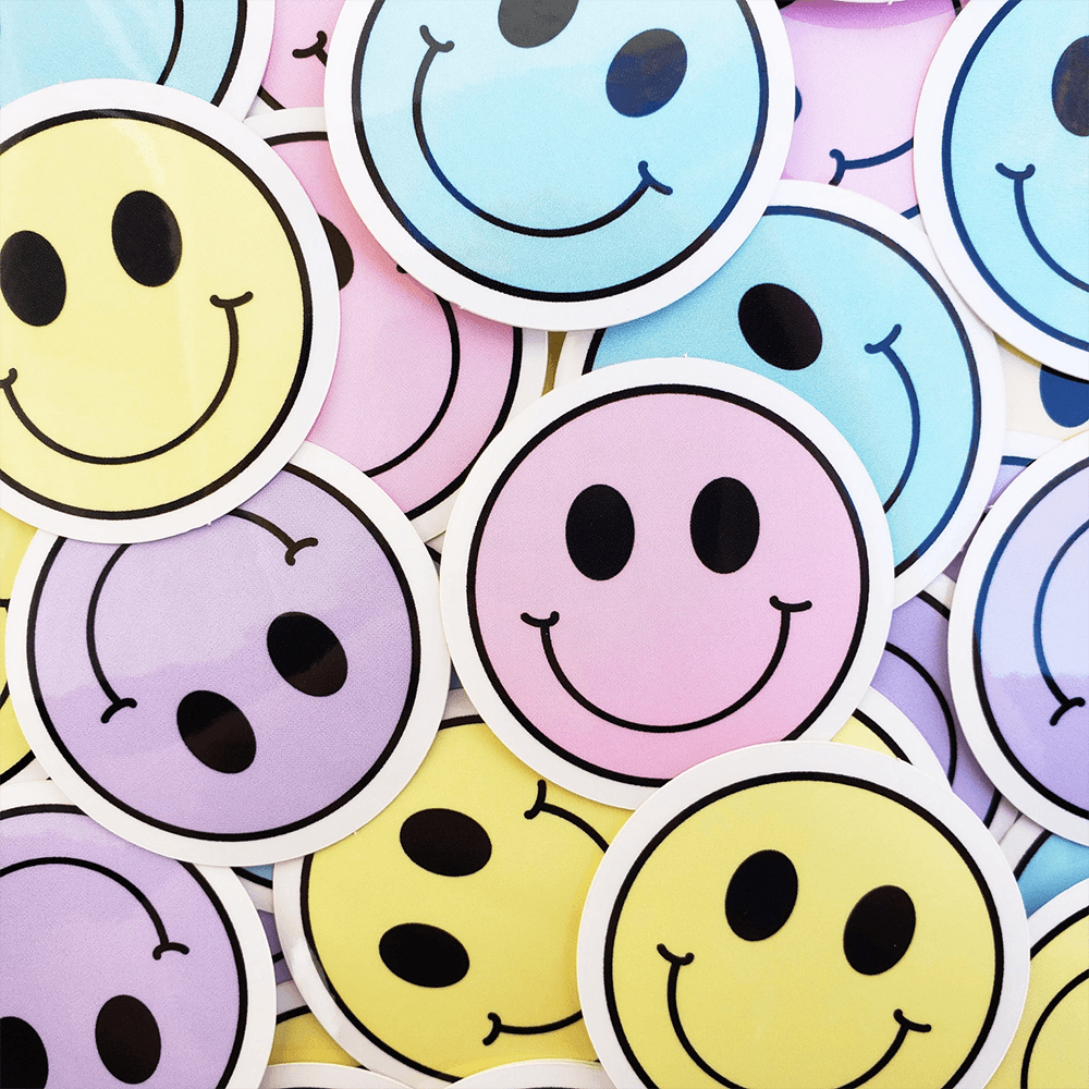 Happy face online stickers