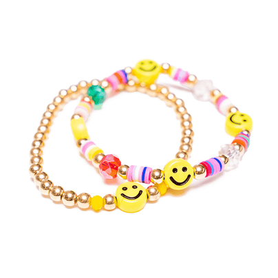Smiley Gold Bracelet Set, Shop Sweet Lulu