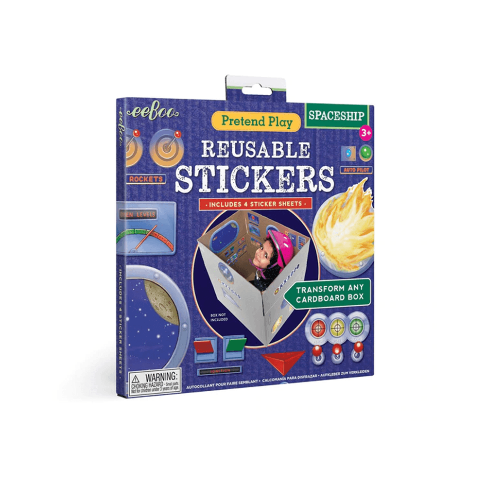 Spaceship Pretend Play Reusable Sticker Set, Shop Sweet Lulu