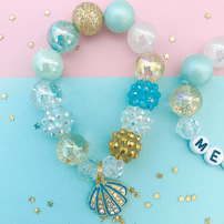 Sparkle Shell Charm Bracelet - 3 Size Options
