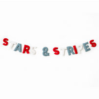 Stars & Stripes Wool Felt Garland, Shop Sweet Lulu