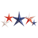 Stars and Stripes Decorative Hanging Stars, Shop Sweet Lulu