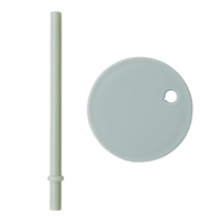 Kids Personal Drinking Glass Straw Lid - Green, Shop Sweet Lulu