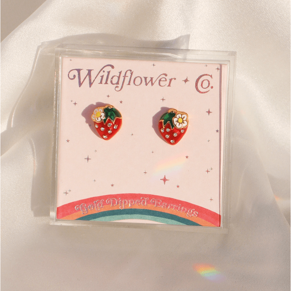 Strawberry Stud Earrings, Shop Sweet Lulu