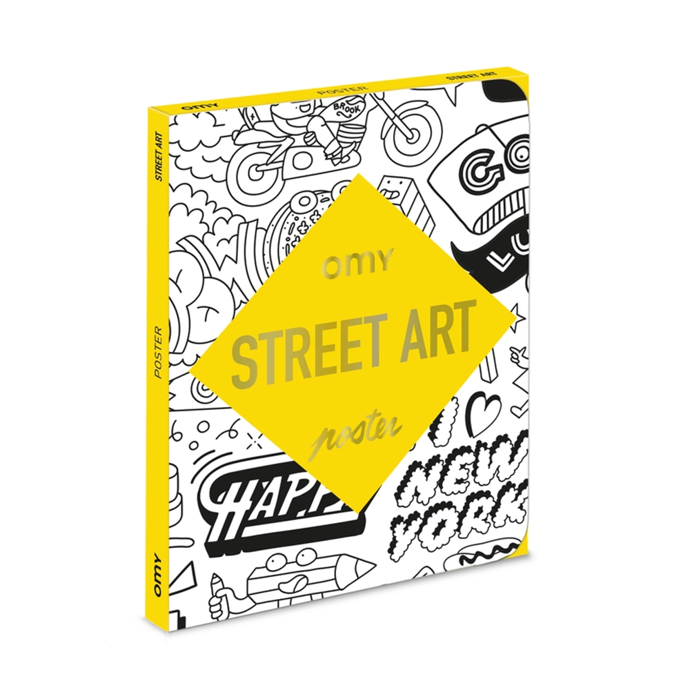 Street Art Coloring Poster, Shop Sweet Lulu
