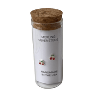 Stud Earrings in a Bottle - Cherry - Shop Sweet Lulu