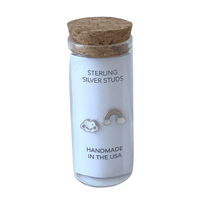 Stud Earrings in a Bottle - Rainbow + Cloud, Shop Sweet Lulu