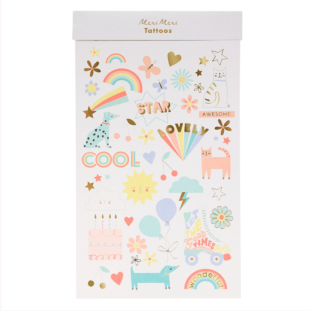 Summer Icon Tattoo Sheets, Shop Sweet Lulu